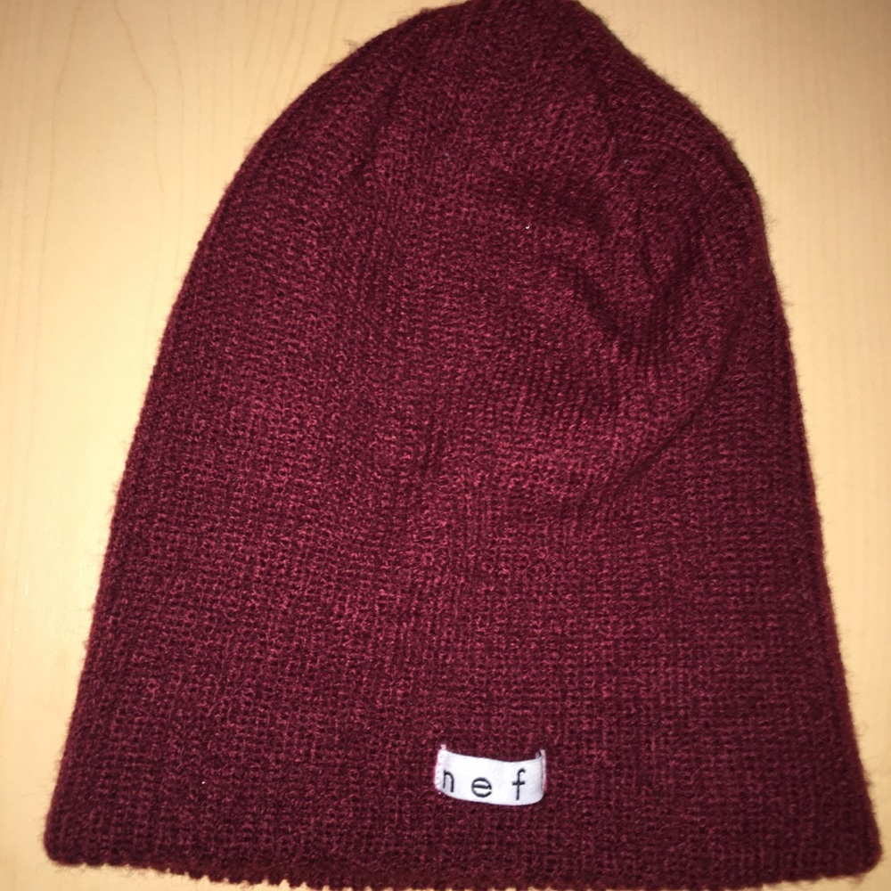 Neff Maroon Beanie/hat